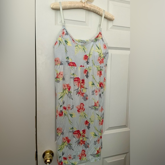 Motherhood Other - NWT Motherhood Maternity Floral Nursing Nightgown in Light Blue With Lace Trim